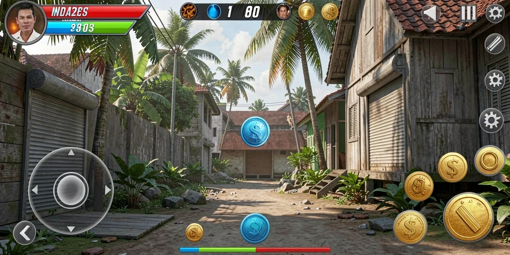 Screenshot menampilkan antarmuka permainan yang menarik.