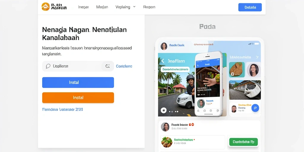 Tampilan awal aplikasi BEBASMAX yang menarik.