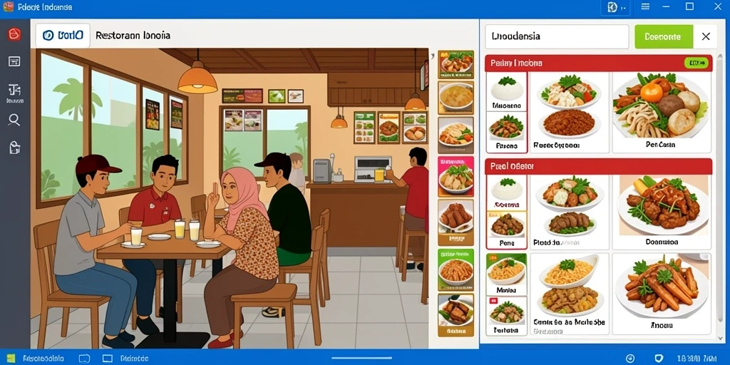Tampilan menarik dari antarmuka FAV77.