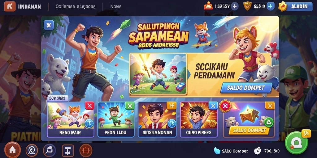 Tampilan grafis yang memukau dan penuh warna.