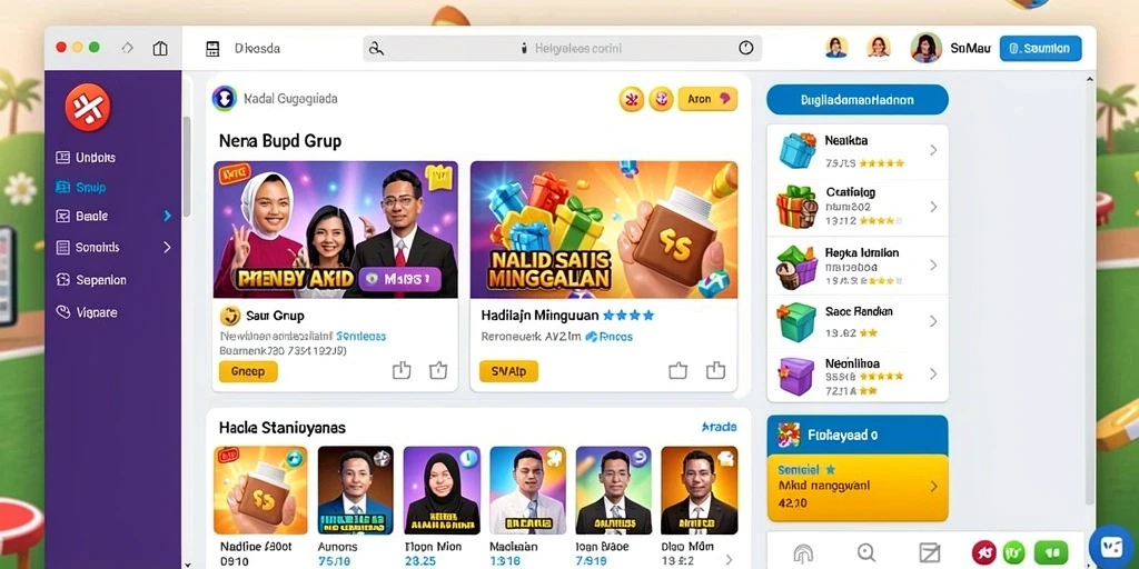 Tampilan menarik saat memulai permainan slot.