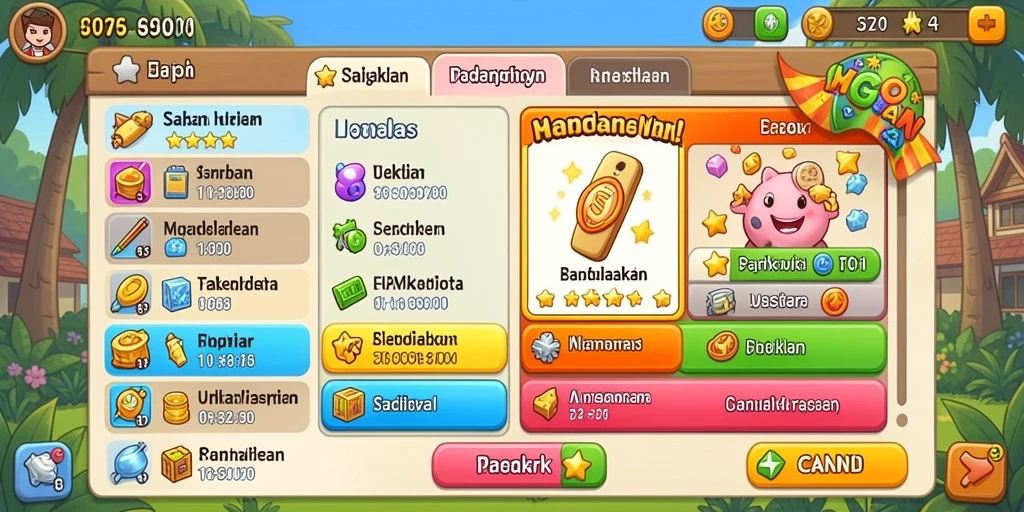 Tampilan antarmuka yang user-friendly dan menarik.