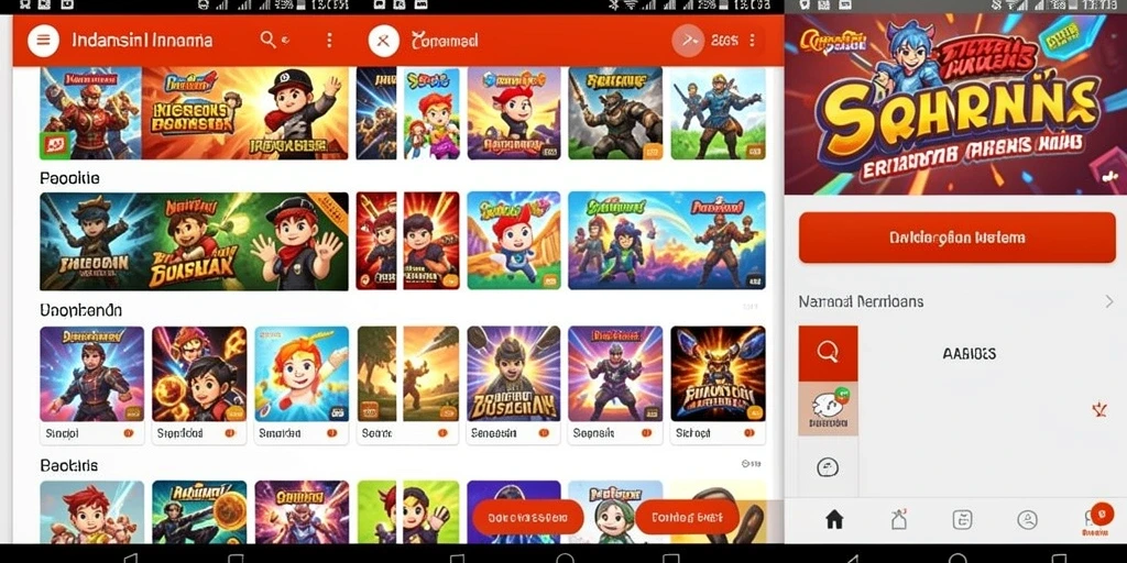 Tampilan utama yang menarik dengan menu yang mudah dinavigasi.